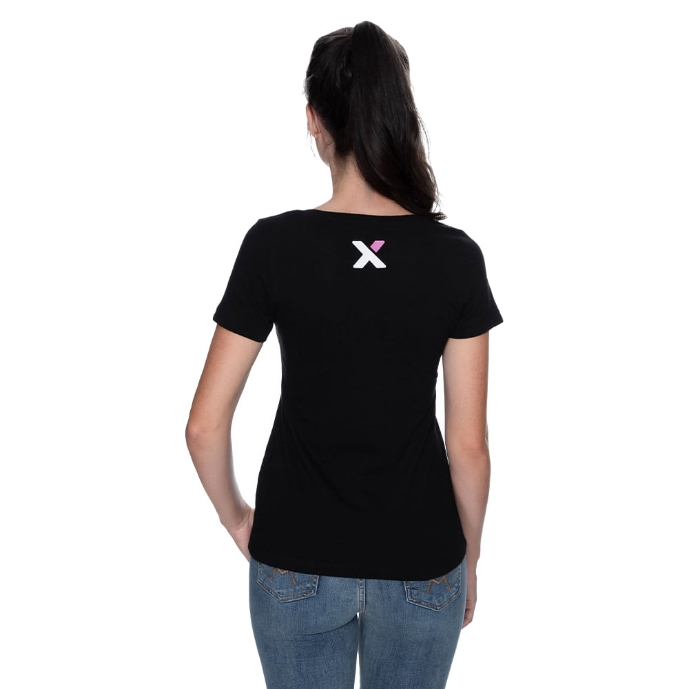 camisa preta feminina