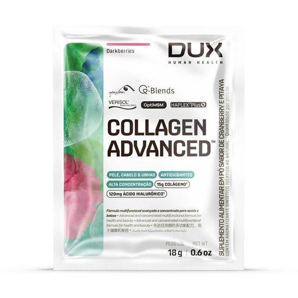 COLLAGEN ADVANCED - 10 SACHÊS Maçã - Sachê 18g