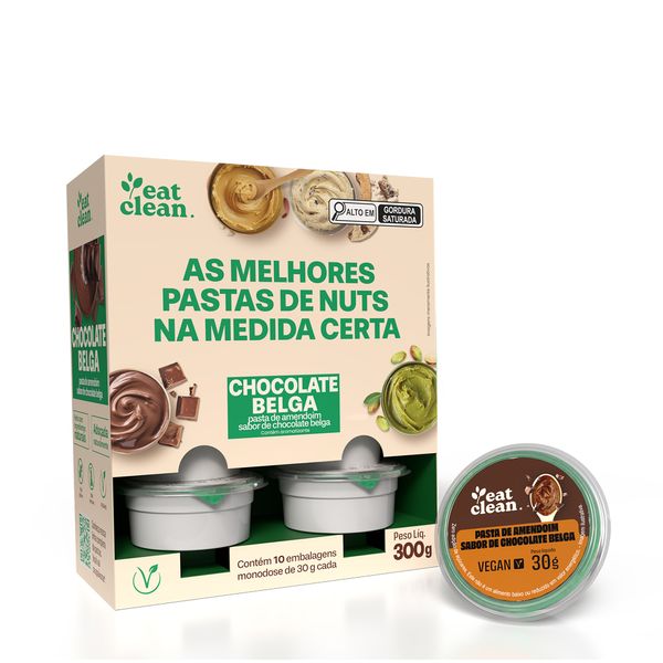 Pasta de Amendoim 30g - display 10 unidades Chocolate Belga 30g
