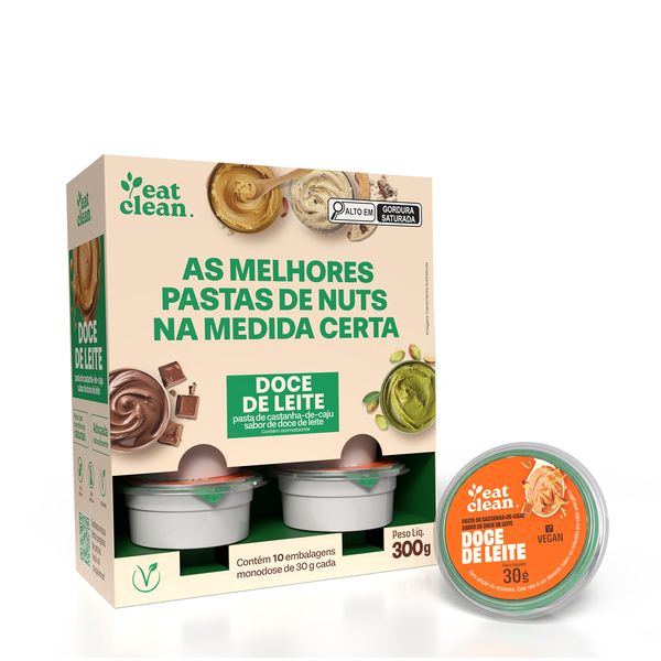 Pasta de Castanha de Caju 30g - display 10 unidades Doce de Leite 30g