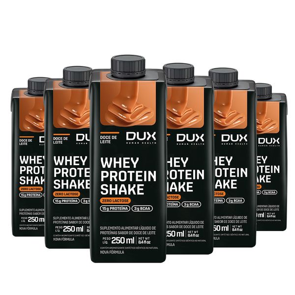 Kit 12 Whey Protein Shake Doce de Leite