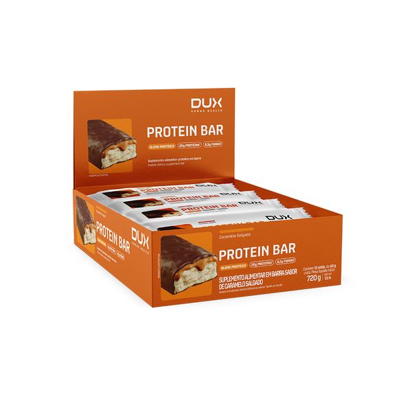 PROTEIN BAR - 12 UNIDADES Sabor Caramelo Salgado