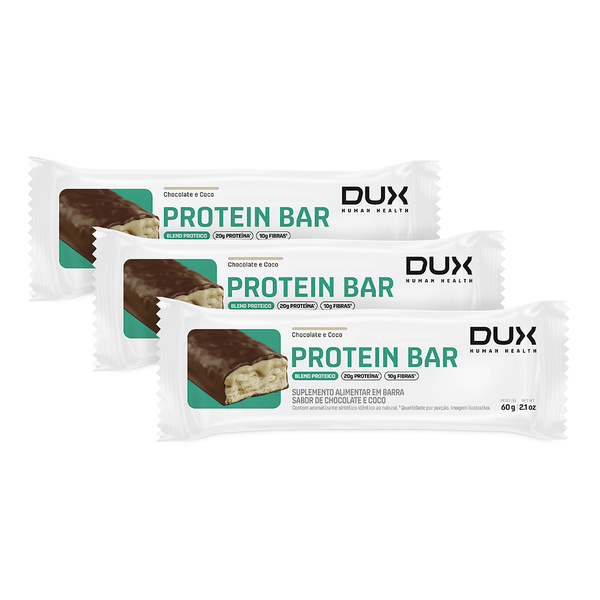 PROTEIN BAR - 3 UNIDADES Chocolate e Coco