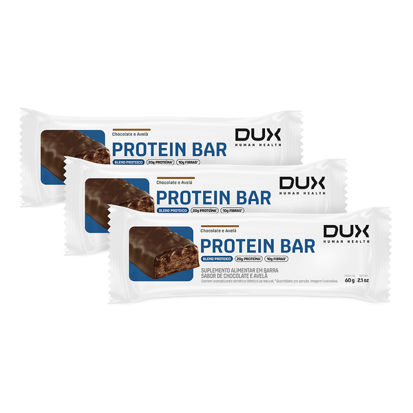 PROTEIN BAR - 3 UNIDADES Chocolate e Avelã